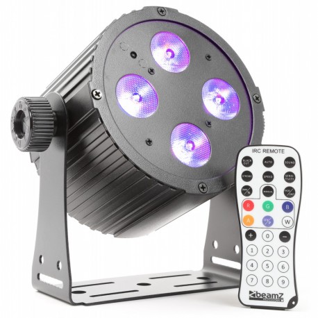 BeamZ BAC404 Foco aluminio LED 4x18W 6 en 1 LEDs