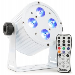 BeamZ BAC404W Foco aluminio LED spot 4x18W 6-in-1 LEDs