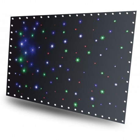 BeamZ Cortina de estrellas LED96 RGBW 3x2m con controlador