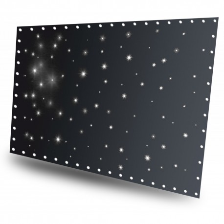 BeamZ Cortina de estrellas LED96 blanco frio 3x2m con controlador