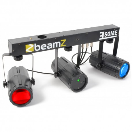 BeamZ Conjunto 3-Some con láser R/G