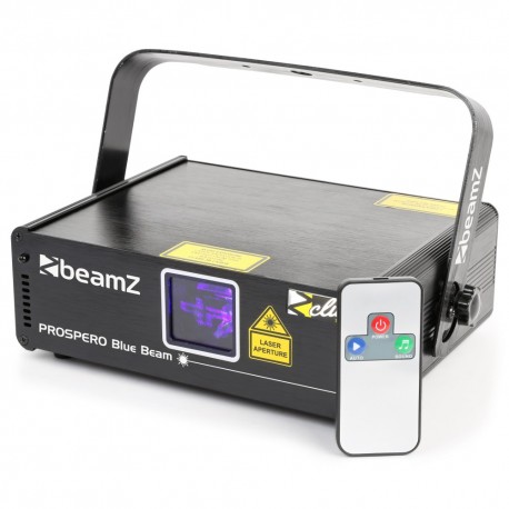 BeamZ Prospero II láser 150mW rayo azul DMX IRC