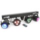 Max Partybar barra con 2 focos PAR 3 LEDs 4-en-1 RGBW + 2 jellymoon