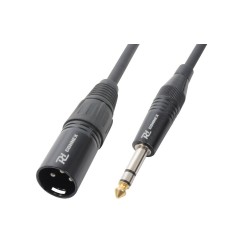 Cable XLR macho - Jack 6.3 estéreo, 1.5m