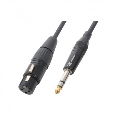 Cable XLRF/6.3mm estéreo, 1.5m