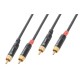 Cable 2 x RCA macho - 2x RCA macho, 1.5m