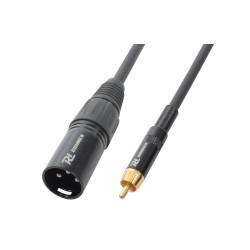 Cable XLR macho - RCA macho, 3m