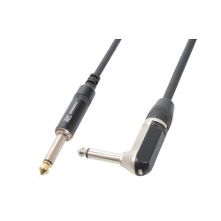 Cable conexión de guitarra  6.3mm -  6.3mm en ángulo, 6m