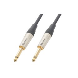 Cable conexión de guitarra 6.3mm -  6.3mm, 6m