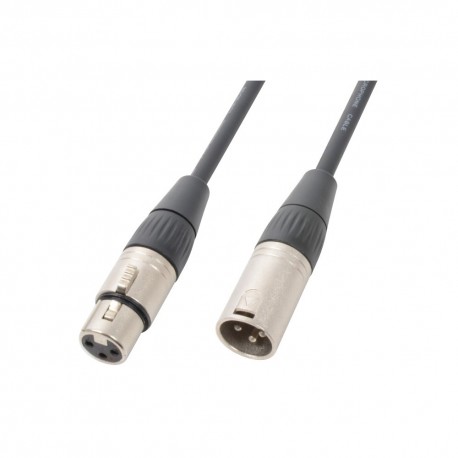 Cable DMX macho XLR - hembra XLR, 12m