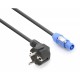 Cable powercon - schuko de 1.5 metros