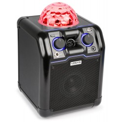 SBS-50B Bafle party negro con bola RGB LED Vonyx