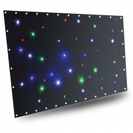 BeamZ Cortina de estrellas LED36 RGBW 1x2m con controlador