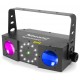 BeamZ Terminator IV LED doble moon con láser y strobo