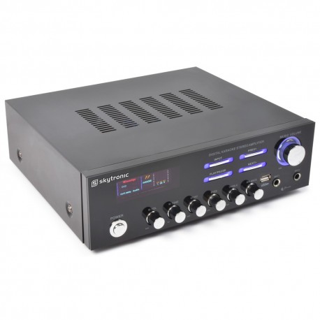 Skytronic AV-120 Amplificador estéreo karaoke MP3