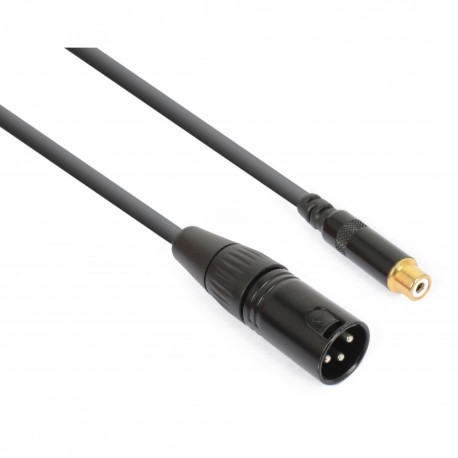 Cable convertidor XLR macho- RCA hembra Power Dynamics