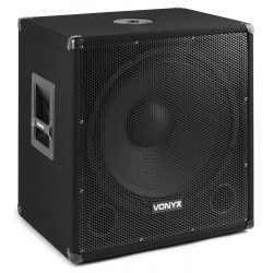 SMWBA-18MP3 Subwoofer bi-amplificado 18" MP3 y Bluetooth Vonyx