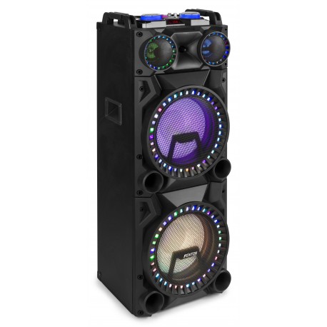 VS-212 Altavoz activo 2x12 USB, Bluetooth, LEDs - Electrikal Sound