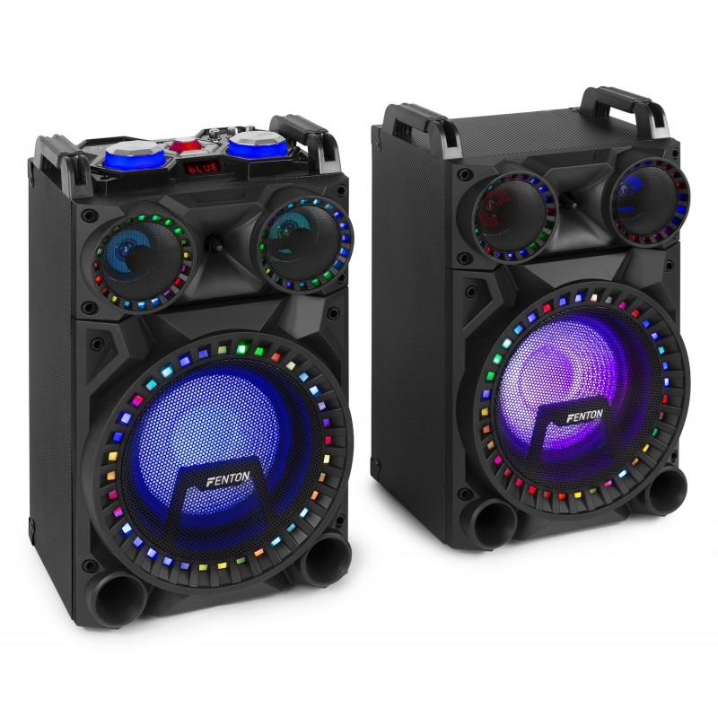 VS-10 Pareja de altavoces activos 10 USB, Bluetooth, LEDs - Electrikal  Sound