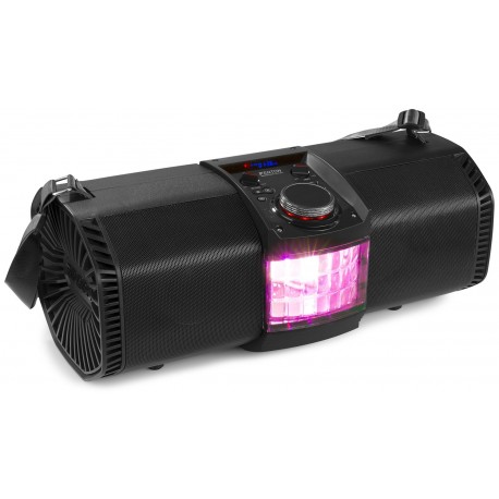 MDJ-150 Party station 200W con batería, USB/SD, Bluetooth y derby LED