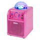 SBS-50P Bafle karaoke rosa con Bluetooth y bola LED Vonyx