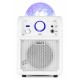 SBS-50W Bafle karaoke blanco con Bluetooth y bola LED Vonyx