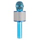 KM-01 Micrófono de karaoke con altavoz incorporado BT/MP3 azul
