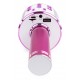 KM-01 Micrófono de karaoke con altavoz incorporado BT/MP3 rosa
