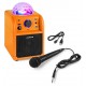 SBS-50L Bafle karaoke naranja con bola LED Vonyx