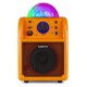 SBS-50L Bafle karaoke naranja con bola LED Vonyx