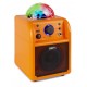 SBS-50L Bafle karaoke naranja con bola LED Vonyx