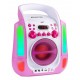 SBS-30P Sistema karaoke Fenton CD/BT/MP3 2 micros color rosa