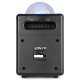 SBS-50B Bafle karaoke negro BT, bola y luces LED Vonyx