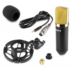 CM400 Conjunto micrófono de estudio de condensador oro Vonyx