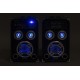 KA-06 Pareja de altavoces autoamplificados 6.5" USB/BT LED