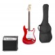 Gigkit Conjunto guitarra eléctrica color rojo