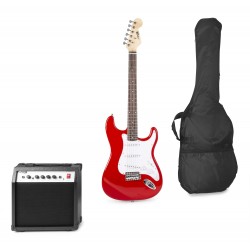 Gigkit Conjunto guitarra eléctrica color rojo