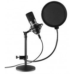 CMTS300 Set micrófono de estudio negro Vonyx